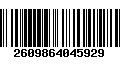 Código de Barras 2609864045929