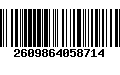 Código de Barras 2609864058714