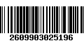 Código de Barras 2609903025196