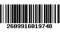 Código de Barras 2609916019748