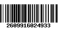 Código de Barras 2609916024933