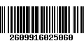 Código de Barras 2609916025060