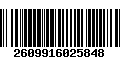 Código de Barras 2609916025848