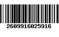 Código de Barras 2609916025916