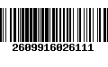 Código de Barras 2609916026111