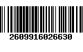 Código de Barras 2609916026630