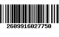 Código de Barras 2609916027750