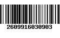 Código de Barras 2609916030903