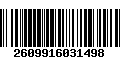 Código de Barras 2609916031498