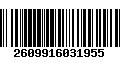 Código de Barras 2609916031955