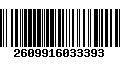 Código de Barras 2609916033393