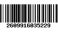 Código de Barras 2609916035229