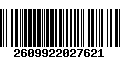 Código de Barras 2609922027621