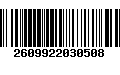 Código de Barras 2609922030508