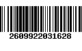 Código de Barras 2609922031628