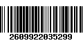 Código de Barras 2609922035299