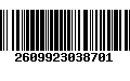 Código de Barras 2609923038701