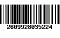 Código de Barras 2609928035224