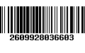 Código de Barras 2609928036603