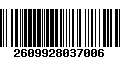 Código de Barras 2609928037006