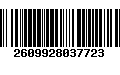 Código de Barras 2609928037723