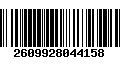 Código de Barras 2609928044158