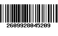 Código de Barras 2609928045209