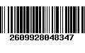 Código de Barras 2609928048347