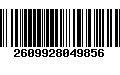 Código de Barras 2609928049856