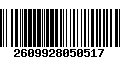 Código de Barras 2609928050517