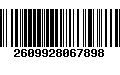 Código de Barras 2609928067898