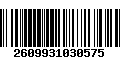 Código de Barras 2609931030575