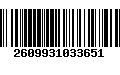 Código de Barras 2609931033651