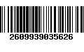 Código de Barras 2609939035626