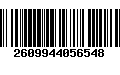 Código de Barras 2609944056548