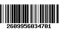 Código de Barras 2609956034701