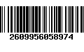 Código de Barras 2609956058974