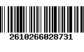 Código de Barras 2610266028731