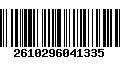 Código de Barras 2610296041335