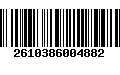 Código de Barras 2610386004882