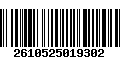 Código de Barras 2610525019302