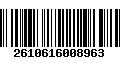 Código de Barras 2610616008963