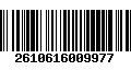 Código de Barras 2610616009977