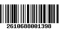 Código de Barras 2610688001398