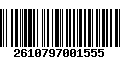 Código de Barras 2610797001555