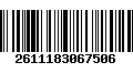 Código de Barras 2611183067506