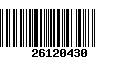 Código de Barras 26120430