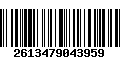 Código de Barras 2613479043959