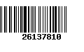 Código de Barras 26137810