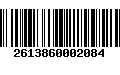 Código de Barras 2613860002084